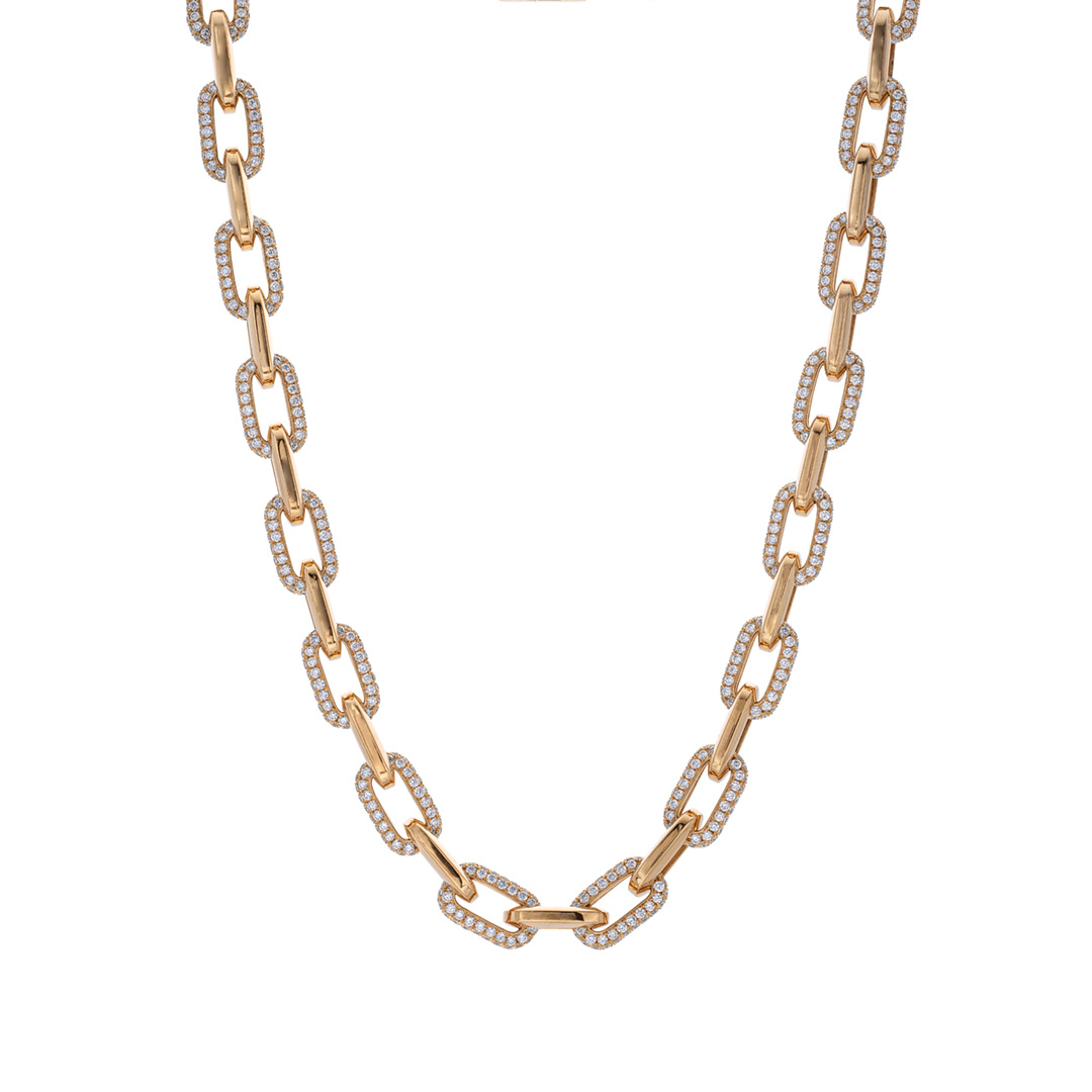 Silver and Gold Open Link Necklace – NinaBreddal