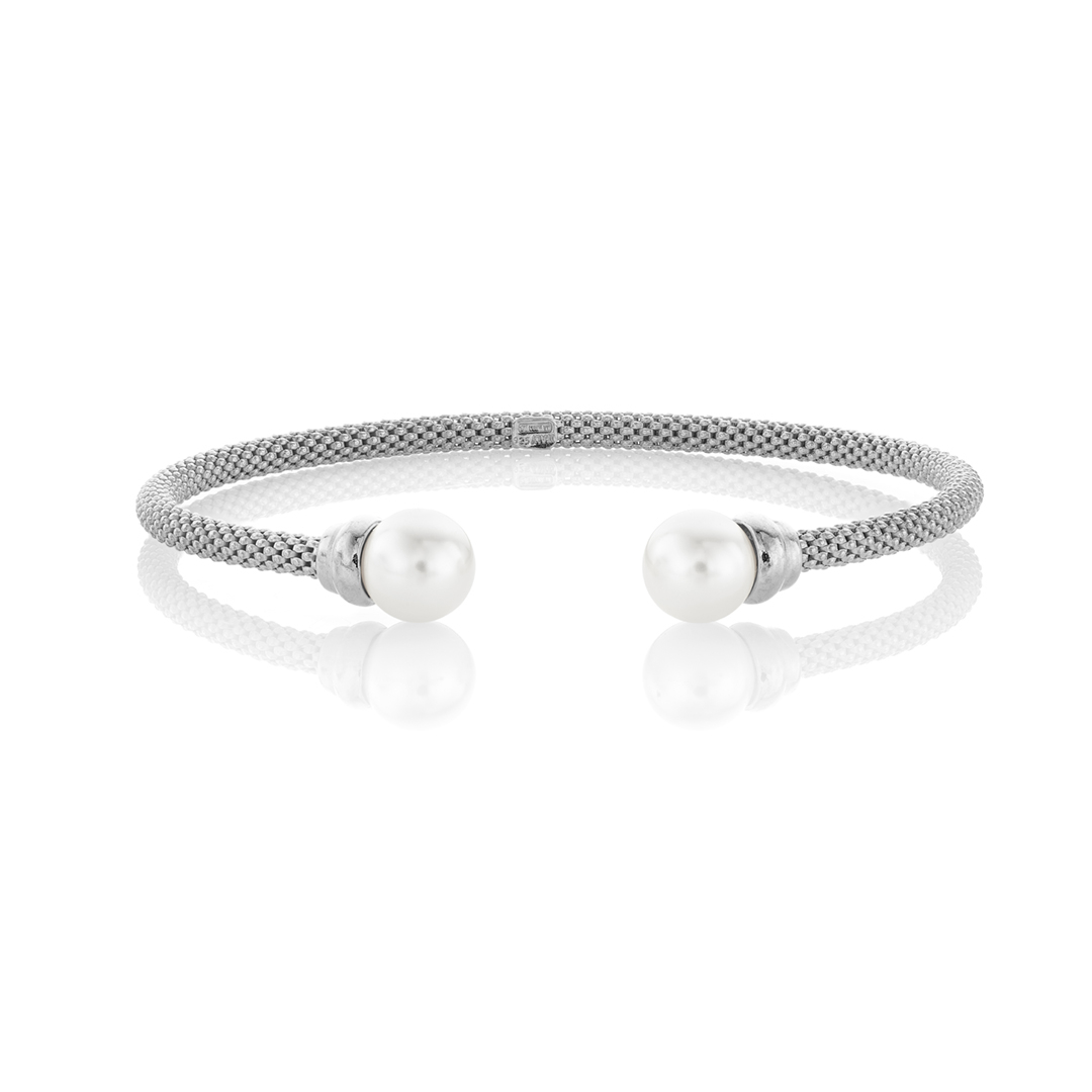 Pearls Of Wisdom Open Hinged Bangle | Kate Spade New York