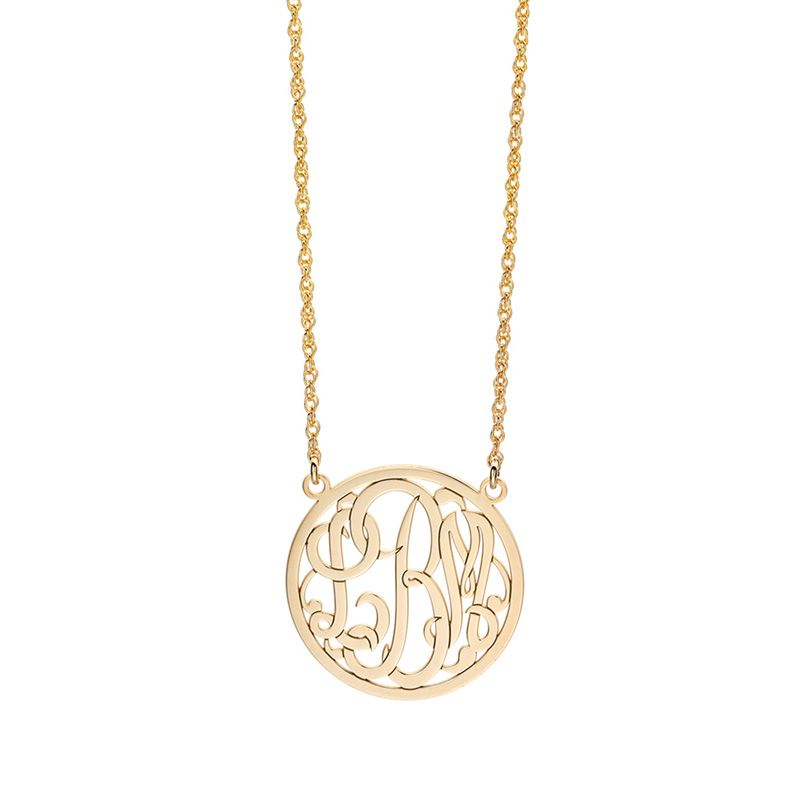 Personalized Jewelry  Monogram Necklaces - Lee Michaels Fine Jewelry