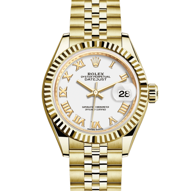 Rolex Lady-Datejust in 18kt Yellow Gold, M279178-0030 | Lee Michaels ...