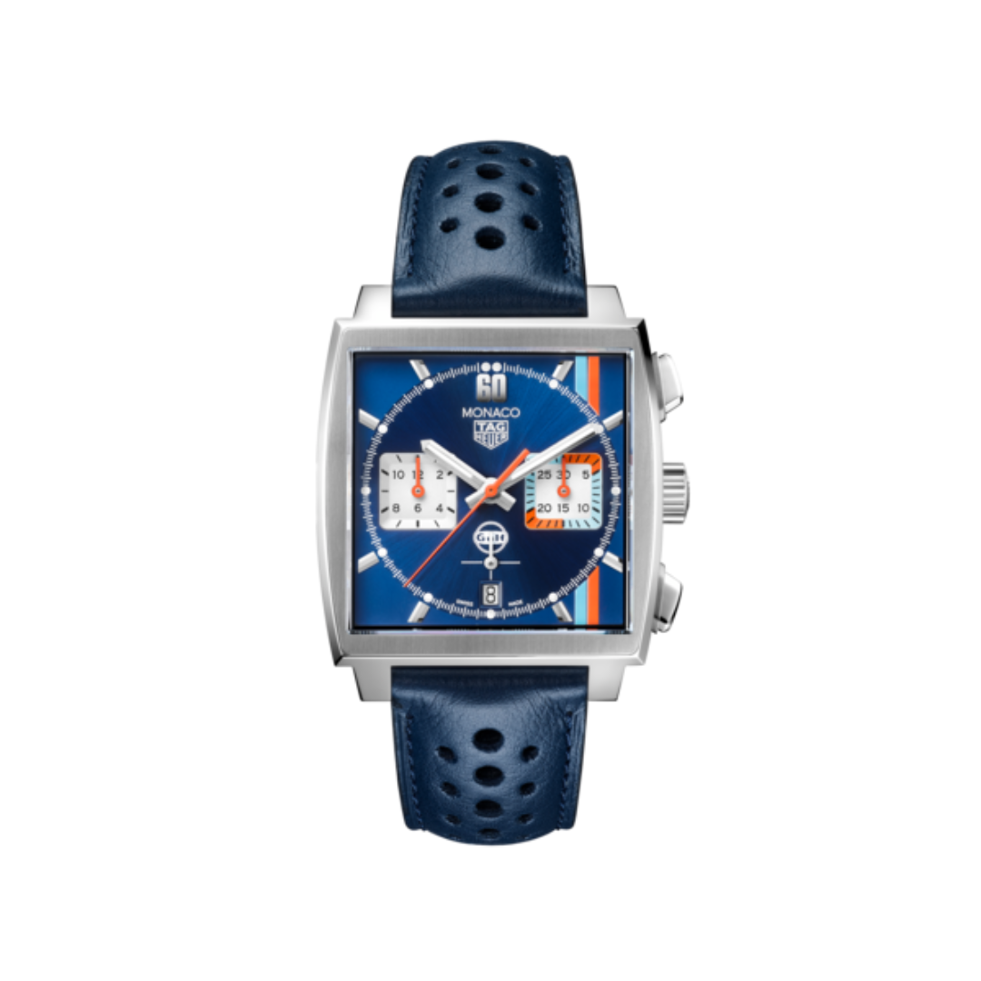 TAG Heuer Monaco X Gulf Lee Michaels Fine Jewelry